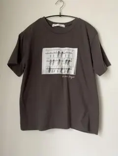 KOBE LETTUCEフォトプリント 半袖Tシャツ ダークグレーのサムネイル