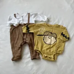 ベビーロンパース　チャーリー・ブラウン　まとめ売り70cm