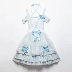 Flowers bloom in my heartジャンパースカート サックス - メルカリ