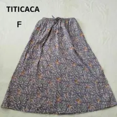 新品未使用チチカカ花柄ロングスカート Fサイズ