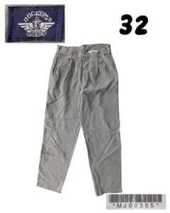 90susa製DOCKERS 2タックチノグリーン系 W32ドッカーズ