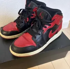 Nike Air Jordan 1 Mid Bred 箱付き