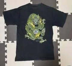 old stussy 2代目 ドラゴンt Lサイズ 紺色 紺タグ - メルカリ