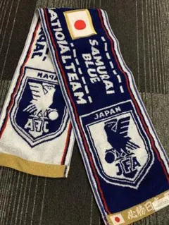 新品　JFA サッカー　日本代表　サムライブルー フェイスタオル　W杯