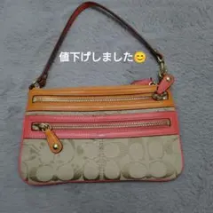 Coach カラフルポーチ❢　値下げしました❢