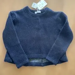 LUGHA ネイビー リブ編み セーター 130