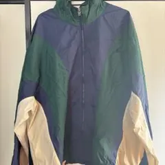 Nike ナイロンジャケット XL ネイビー/グリーン