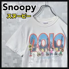 スヌーピー PEANUTS 半袖 Tシャツ メンズ S ホワイト 白 US古着
