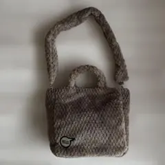 未使用　ボア　ショルダーバッグ　2way