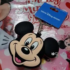 ディズニー　バッグチャームケース付き　ミッキー　コインケース　新品