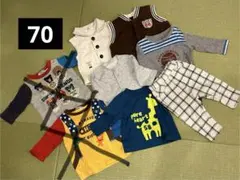 70サイズ【まとめ売り】秋・冬服6点セット