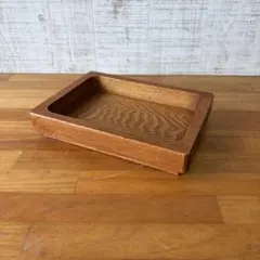 B.昭和レトロ 角火鉢 古道具 古民家 骨董品 欅 銅おとし 茶道具 手