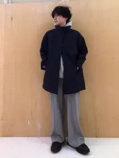 ユニクロ　ブロックテック　ハーフコート　黒　S