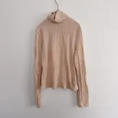 【SHEIN 】ベージュ タートルネック セーター 15Y カジュアル　海外古着