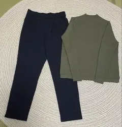 COMME CA ISM ニット+ 裏起毛 カルゼ テーパードパンツ / 11