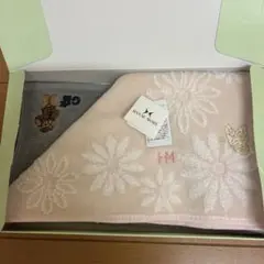 Hanne Mori 花柄タオルハンカチ&テディベアのタオルハンカチ　2枚セットのサムネイル