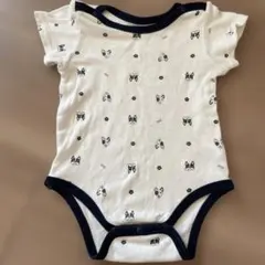 美品！アプレレクール　犬柄 半袖 ロンパース　サイズ80