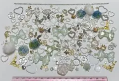 ハンドメイド　デコパーツ　金属　アクリル　ホイップデコ　ネイルパーツ