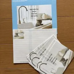 猫のイラスト付きレターセット