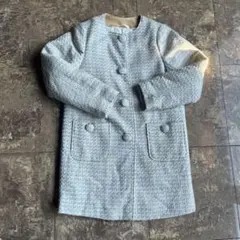 GU ツイード　コート　ジャケット　中綿　130