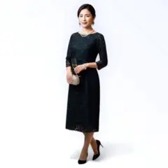 美スタイル叶うラルフローレン 花柄総レース ワンピース刺繍