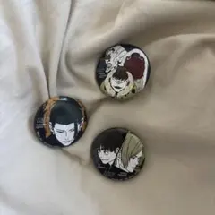 夏油傑 陀艮 花御 漏瑚 七海建人 灰原雄 缶バッジセット