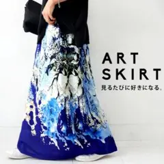 パターントルソ　花柄　ブルーのサムネイル