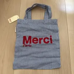 正規品】Merci チェック柄トートバッグ ワインローズクリーム - メルカリ