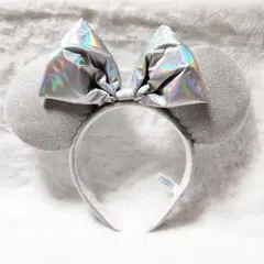 ディズニー2025 シルバーラメカチューシャ(ミニー)