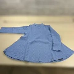 水色 七分袖 ワンピース 100 整理番号M109