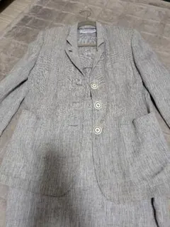 POLVERE グレー リネン風ジャケット