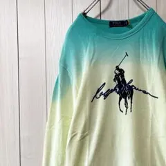 ポロラルフローレン ビッグポニー 長袖シャツ ロンティ グラデーション L