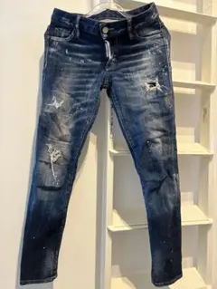 DSQUARED2 ダメージ加工 スキニーデニム