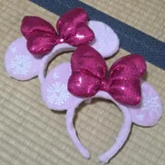 ディズニークリスマス 2016ミニーカチューシャ　2つ