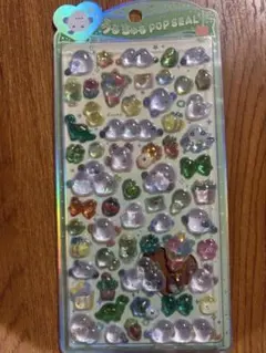 正規品　うるちゅるポップシール シマエナガ