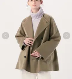 ★ギャルリーヴィー　ウールダブルフェイス　ノーカラーコート　ゆったり 2025年最新】galerie vie ウールダブルフェイスの人気アイテム