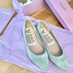 【新品未使用】ファルファーレ ポインテッドスエード バレエシューズ