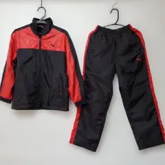 PUMA ジャージセット 黒/赤