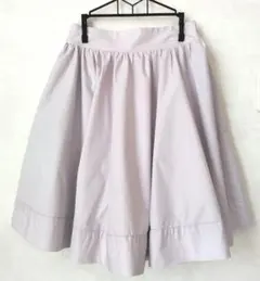 RETRO GIRL ひざ丈フレアスカート M 薄ピンクパープル 約53cm