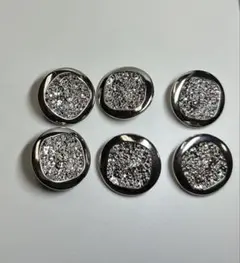 ラメ入りメタリックボタン 約20個入り　2.3cm