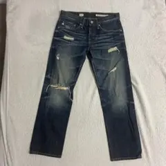 Adriano Goldschmied ダメージ加エストレートデニム レディース