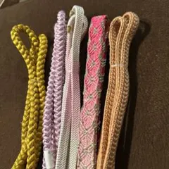 カラフルな帯締め5本セット