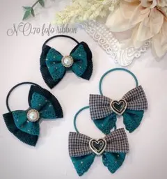 ♡No.39 4個セット！リボンヘアゴム♡