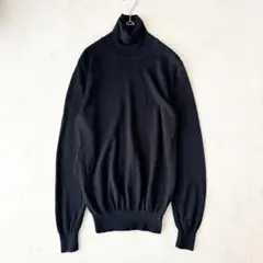 美品✨《SLOANE》ウール100% タートルネック ハイゲージ ニット　黒
