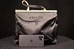 希少✨ PRADA プラダ ハンドバッグ フォーマルバッグ レザー ブラック 
