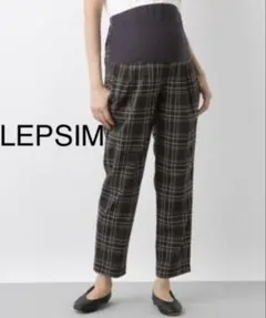 LEPSIM チェック柄 マタニティパンツ Mサイズ