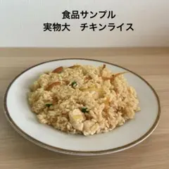 【実物大】 食品サンプル　チキンライス　レトロ