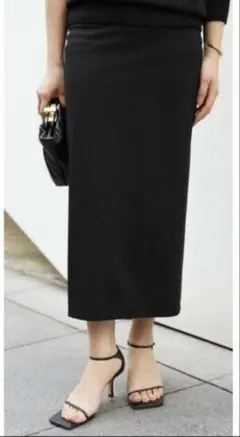 Deuxieme Classe Jersey Long Tightスカート 黒