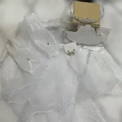 ホワイト ベール 手袋 ティアラ セット