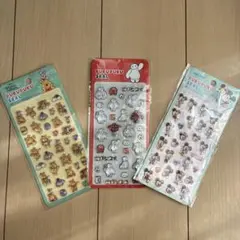 ディズニーぷくぷくシール 3パックセット